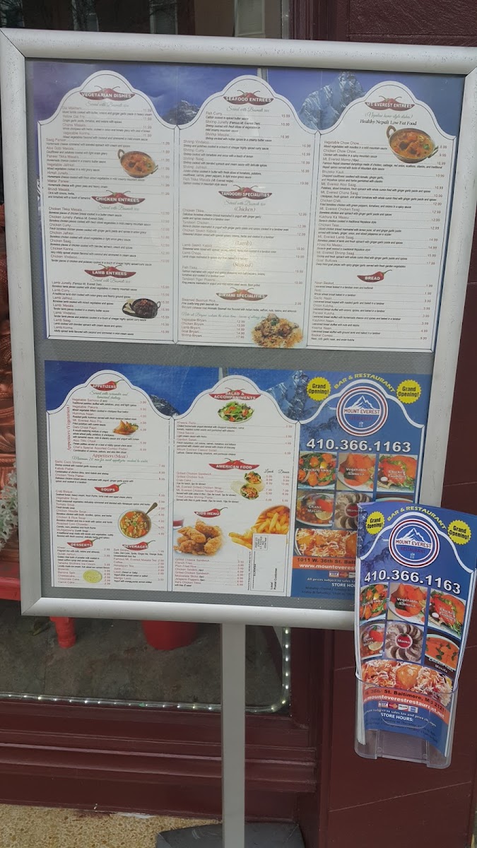 Mount Everest Restaurant And Bar - Hampden Menu-5